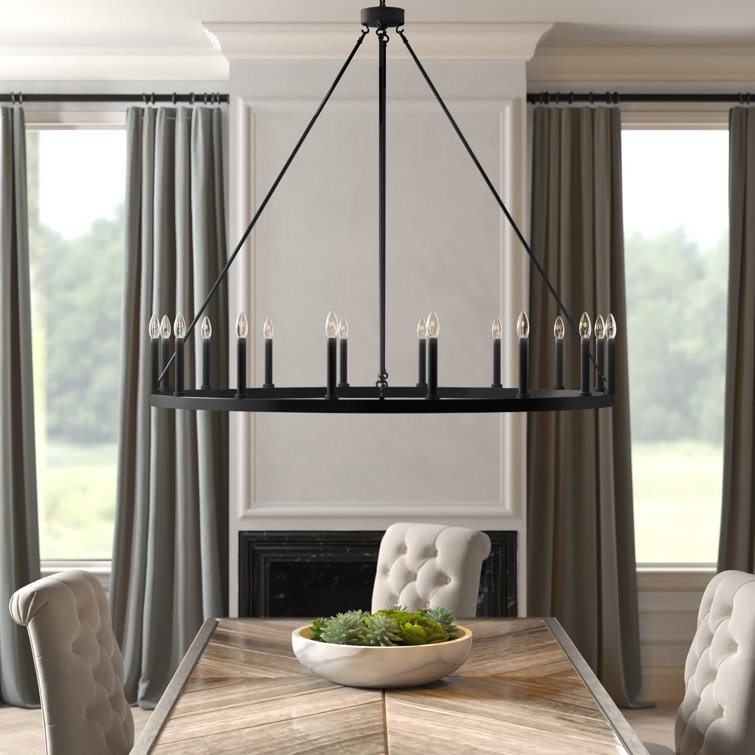 Black wagon outlet wheel chandelier